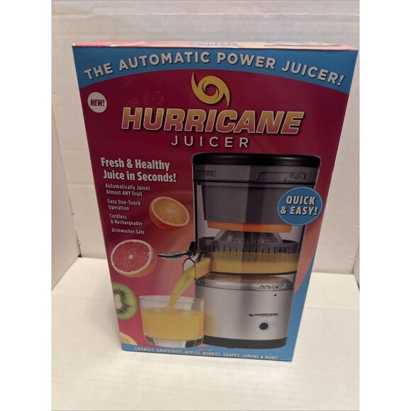 Hurricane Juicer - AS SEEN ON TV Powerful Compact Cordless - One-Touch Operation - Picture 1 of 6